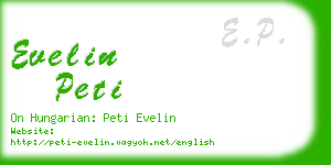 evelin peti business card